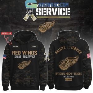 Detroit Red Wings Salute To Service Veterans Day Hoodie Shirt Detroit Red Wings Salute To Service Veterans Day Hoodie Shirt
