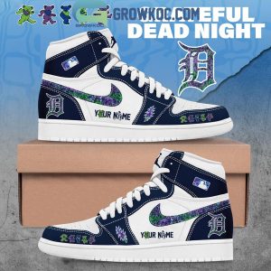 Detroit Tigers x Grateful Dead Night Air Jordan 1 Shoes