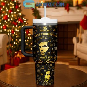 George Michael Last Christmas I Gave You My Heart Tumbler 40oz