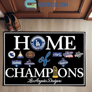 LA Dodgers World Series Champions 9x Doormat
