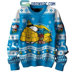 Los Angeles Chargers x Peanuts Snoopy Christmas Gift Ugly Sweater