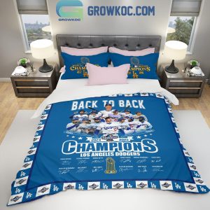 Los Angeles Dodgers Back To Back World Series Champions 2025 Bedding Set
