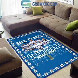 Los Angeles Dodgers Back To Back World Series Champions 2025 Rug
