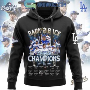 Los Angeles Dodgers Celebration Back 2 Back World Series Champions Hoodie T Shirt