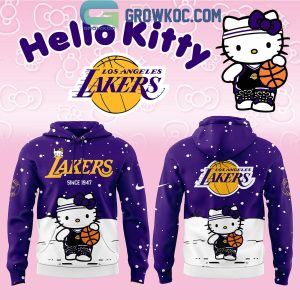 Los Angeles Lakers x Hello Kitty 2025 Christmas Hoodie Shirt