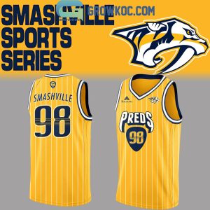 Nashville Predators Smashville Sports Series Basketball Jersey