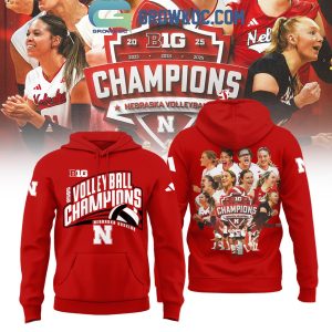Nebraska Huskers 2025 Big 10 Women’s Volleyball Regular Season Champions Hoodie Shirt