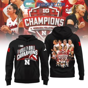 Nebraska Huskers 2025 Big 10 Women’s Volleyball Regular Season Champions Hoodie Shirt