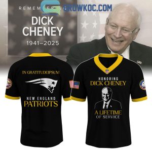 New England Patriots Honoring Dick Cheney Tribute Football Jersey