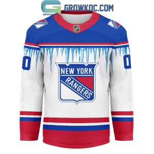 New York Rangers Christmas Tree Custom Hockey Jersey