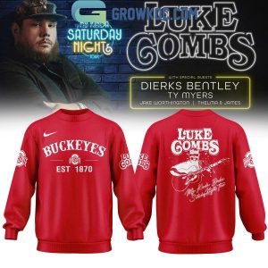 Ohio State Buckeyes x Luke Combs My Kinda Saturday Night Tour Hoodie Shirt