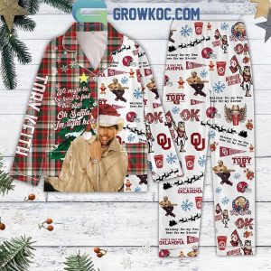 Oklahoma Sooners x Toby Keith Oh Santa I’m Right Here Pajamas Set