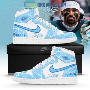 Philadelphia Eagles Jalen Hurts Keep It Cool Air Jordan 1 Shoes
