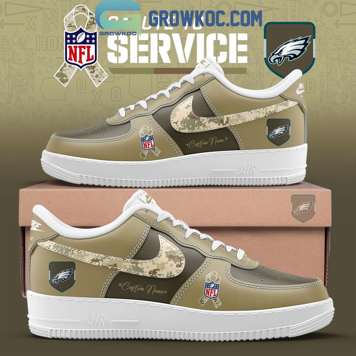 Philadelphia Eagles Salute To Service Air Force 1 Shoes Philadelphia Eagles Salute To Service Air Force 1 Shoes