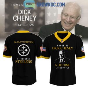 Pittsburgh Steelers Honoring Dick Cheney Tribute Football Jersey