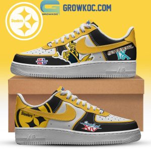 Pittsburgh Steelers Superbowl XL Memories Air Force 1 Shoes