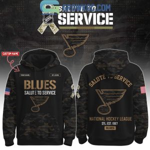 St. Louis Blues Salute To Service Veterans Day Hoodie Shirt St. Louis Blues Salute To Service Veterans Day Hoodie Shirt
