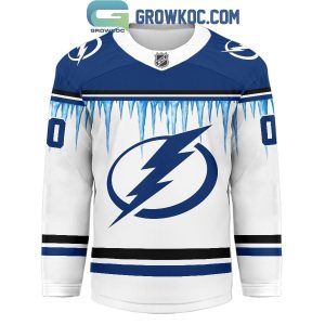 Tampa Bay Lightning Christmas Tree Custom Hockey Jersey