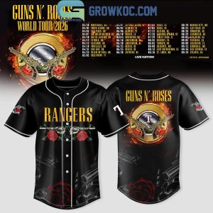 Texas Rangers x Guns N’ Roses World Tour 2026 Jersey