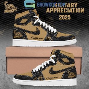Toledo Walleye Military Appreciation 2025 Air Jordan 1 Shoes