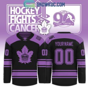 Toronto Marlies x Hockey Fights Cancer 2025 Black Hockey Jersey