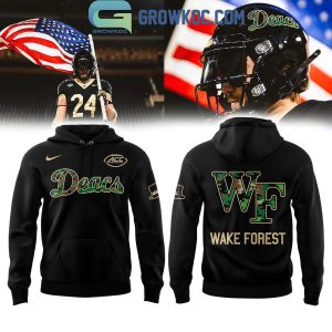 Wake Forest Demon Deacons Military Hoodie Shirt