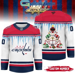 Washington Capitals Christmas Tree Custom Hockey Jersey