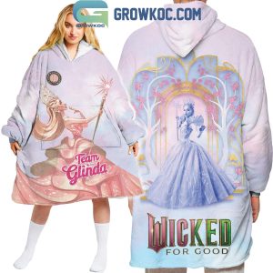 Wicked For Good Team Glinda Oodie Hoodie Blanket