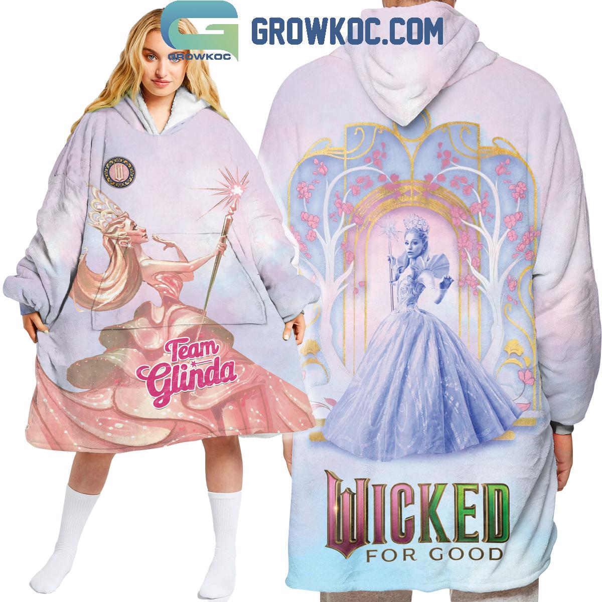 Wicked For Good Team Glinda Oodie Hoodie Blanket Wicked For Good Team Glinda Oodie Hoodie Blanket