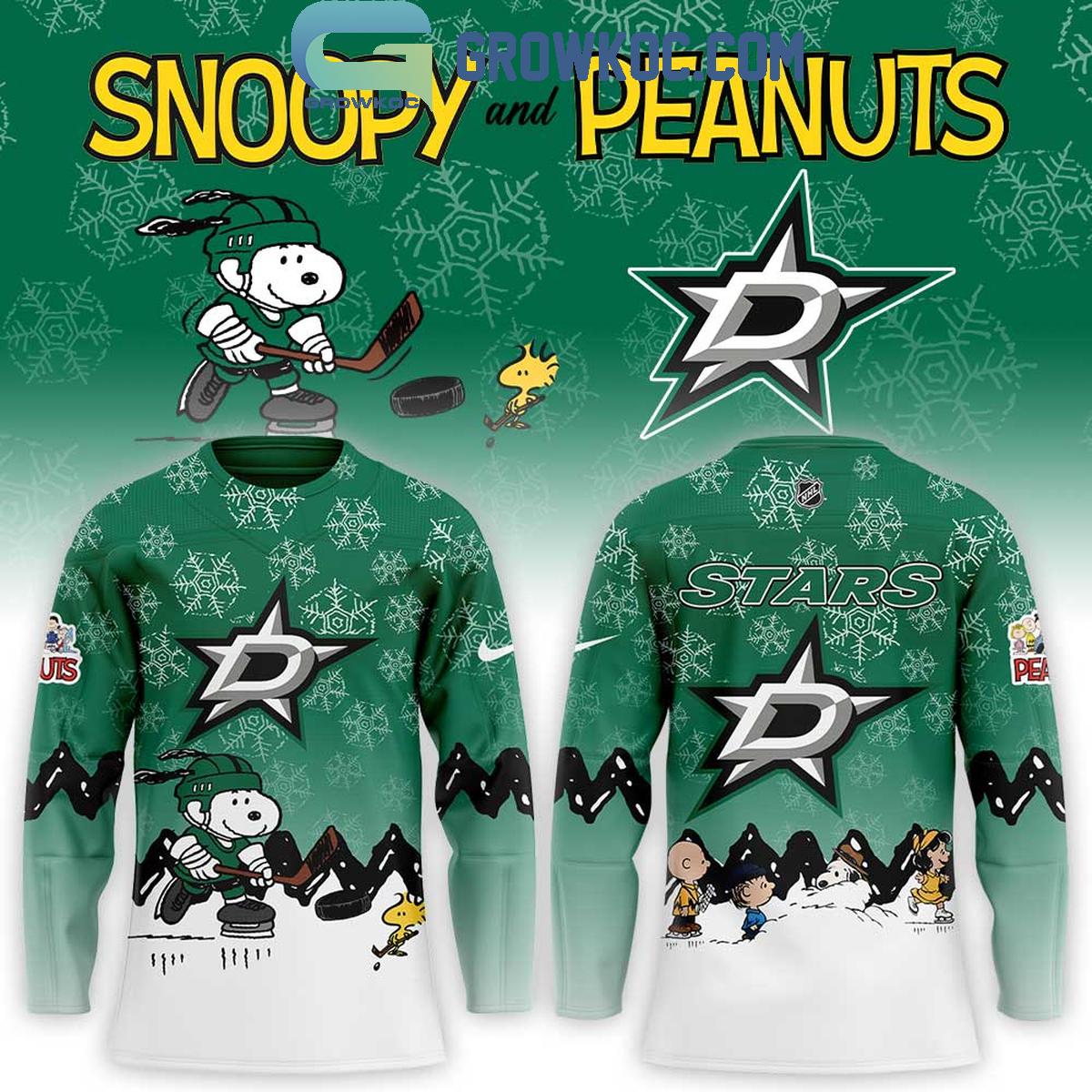 Dallas Stars x Snoopy Peanuts Christmas Hockey Jersey Dallas Stars x Snoopy Peanuts Christmas Hockey Jersey
