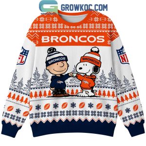 Denver Broncos Snoopy Peanuts Mile High Mentality Ugly Sweater