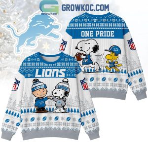 Detroit Lions Snoopy Peanuts One Pride Ugly Sweater Detroit Lions Snoopy Peanuts One Pride Ugly Sweater