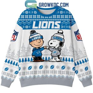 Detroit Lions Snoopy Peanuts One Pride Ugly Sweater