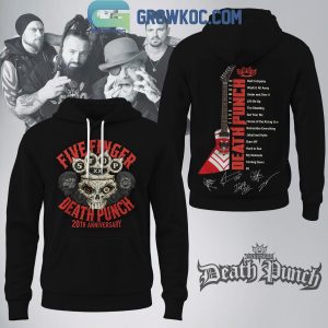 Five Finger Death Punch 20th Anniversary Hoodie Shirt Five Finger Death Punch 20th Anniversary Hoodie Shirt
