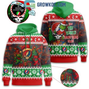Grateful Dead How The Grinch Stole Your Face Knitted Hoodie