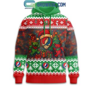 Grateful Dead How The Grinch Stole Your Face Knitted Hoodie