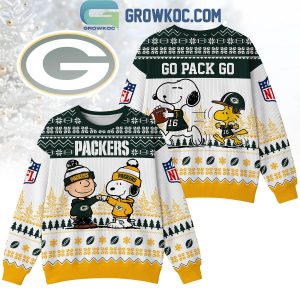 Green Bay Packers Snoopy Peanuts Go Pack Go Ugly Sweater Green Bay Packers Snoopy Peanuts Go Pack Go Ugly Sweater