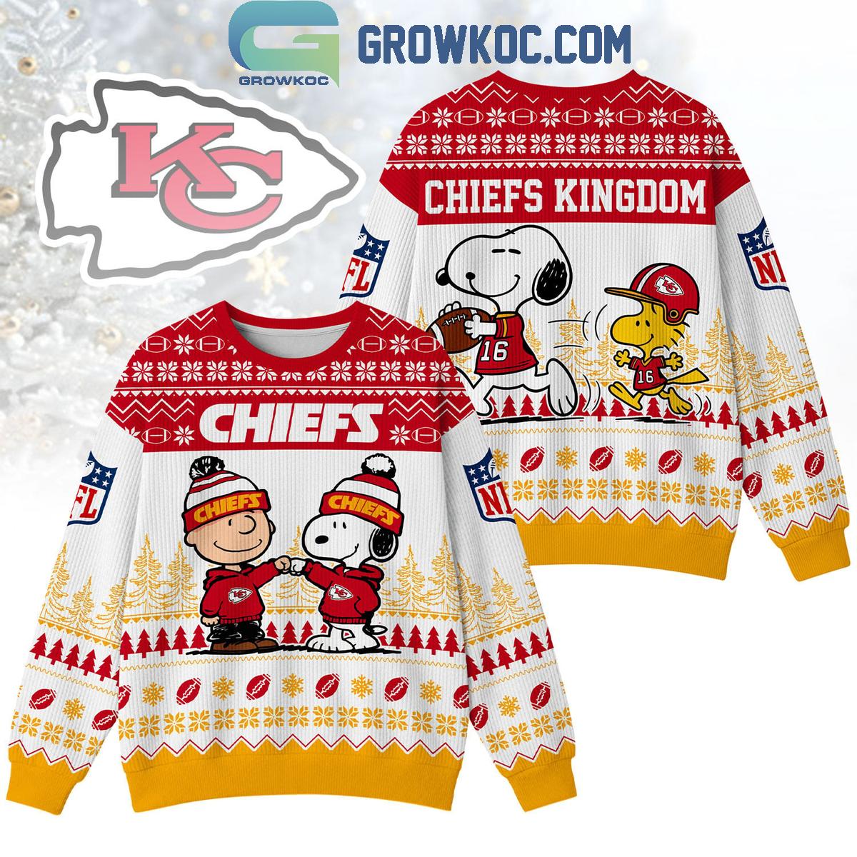Kansas City Chiefs Snoopy Peanuts Chiefs Kingdom Ugly Sweater Kansas City Chiefs Snoopy Peanuts Chiefs Kingdom Ugly Sweater