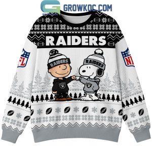 Las Vegas Raiders Snoopy Peanuts Raider Nation Ugly Sweater