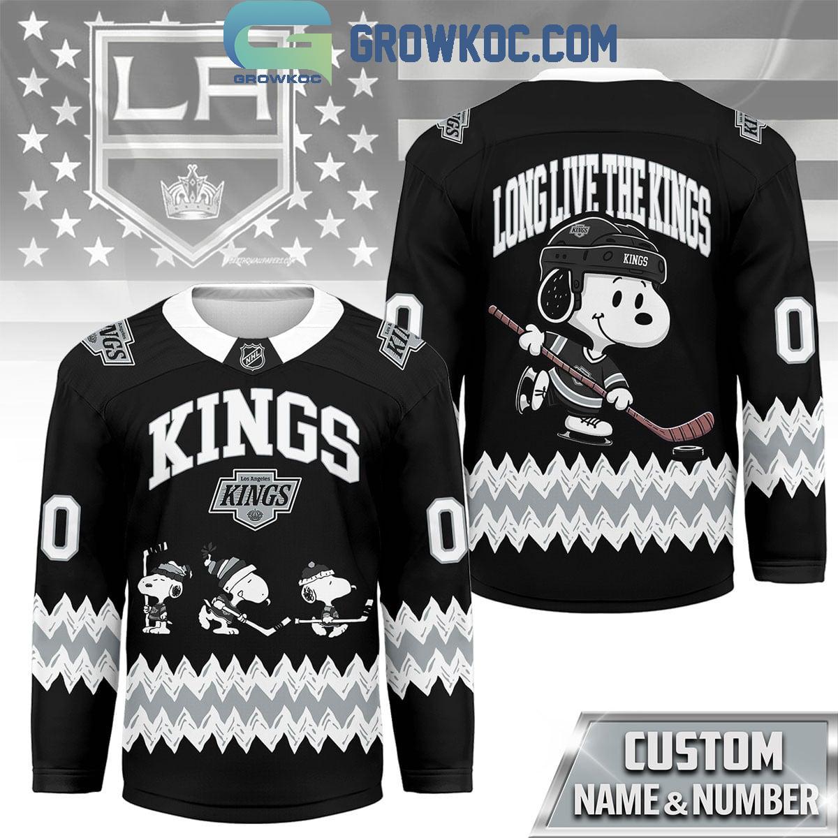 Los Angeles Kings Snoopy Peanuts Long Live The Kings Hockey Jersey Los Angeles Kings Snoopy Peanuts Long Live The Kings Hockey Jersey