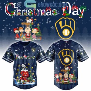 Milwaukee Brewers x Snoopy And Friends Christmas Jersey