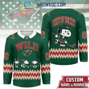 Minnesota Wild Snoopy Peanuts State Of Hockey Jersey Minnesota Wild Snoopy Peanuts State Of Hockey Jersey