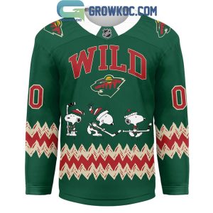 Minnesota Wild Snoopy Peanuts State Of Hockey Jersey