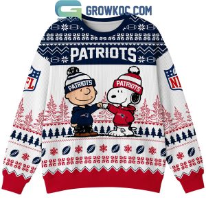New England Patriots Snoopy Peanuts Pats Nation Strong Ugly Sweater