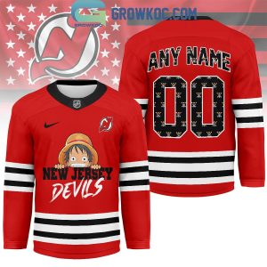 New Jersey Devils x One Piece Hockey Jersey New Jersey Devils x One Piece Hockey Jersey