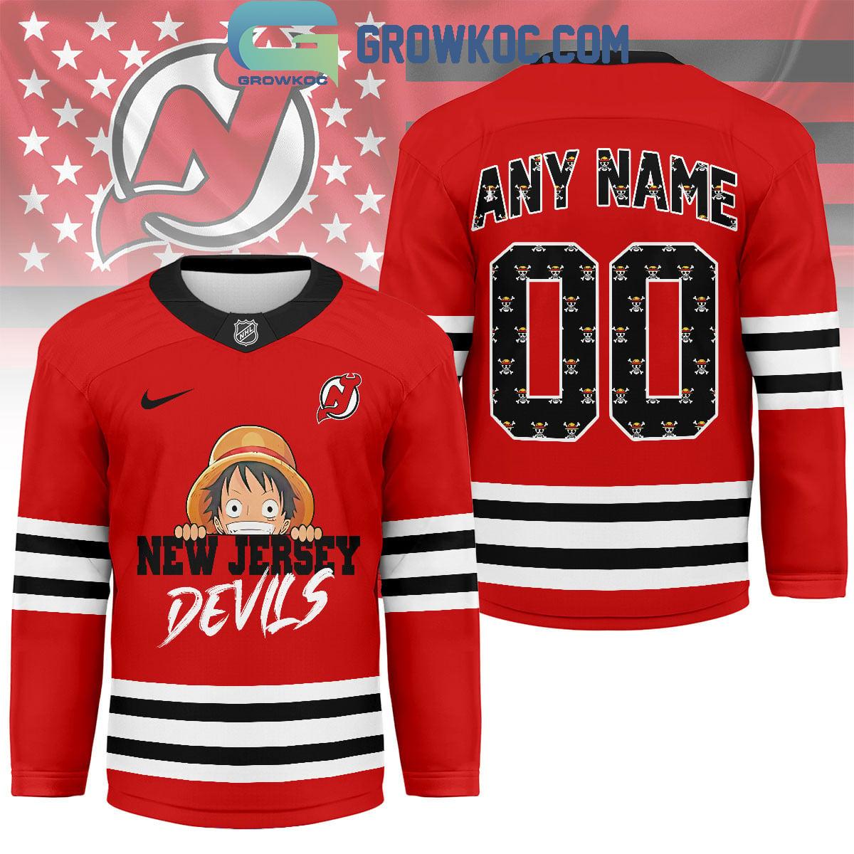 New Jersey Devils x One Piece Hockey Jersey New Jersey Devils x One Piece Hockey Jersey