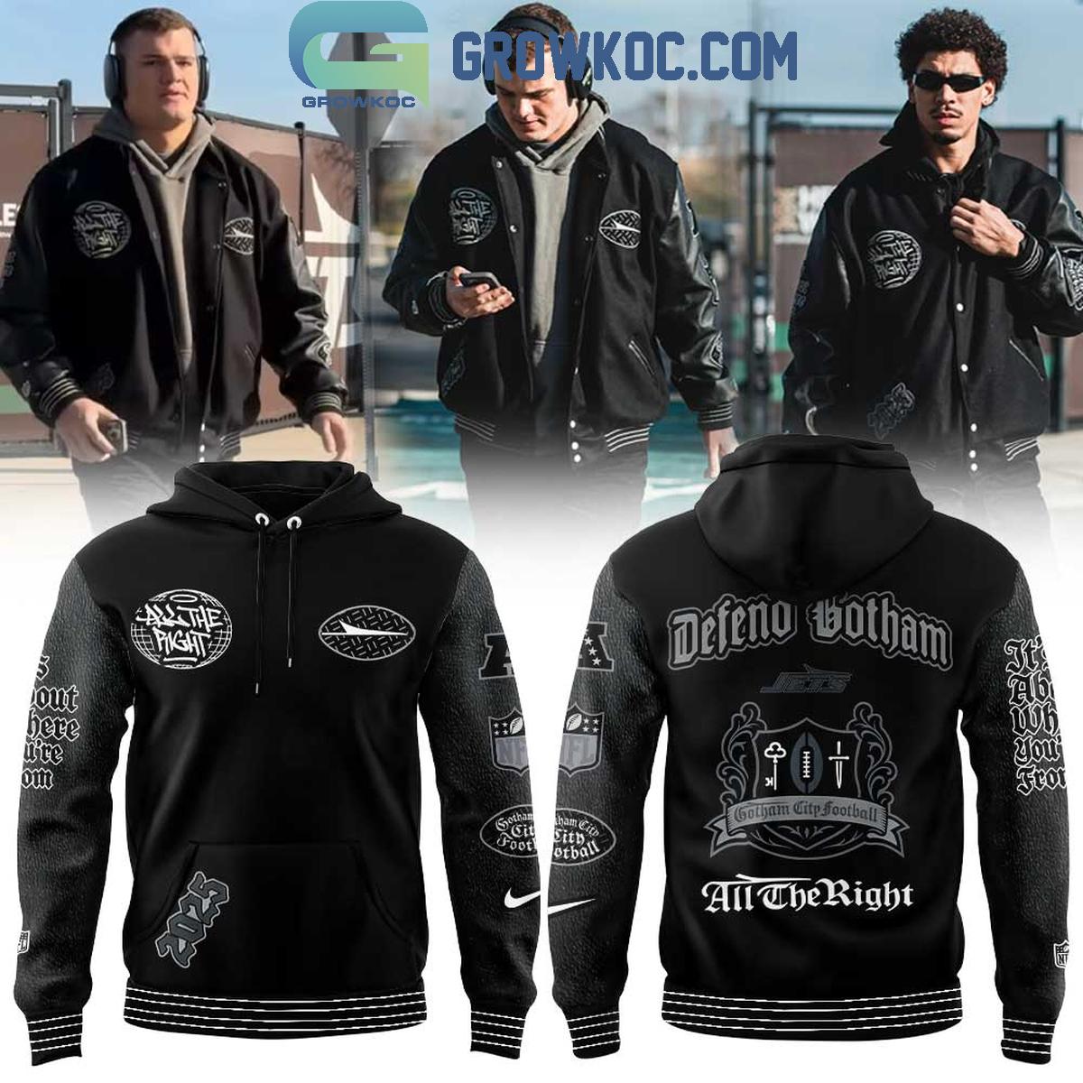 New York Jets All The Right Defeno Gotham Hoodie Shirt New York Jets All The Right Defeno Gotham Hoodie Shirt