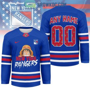 New York Rangers x One Piece Hockey Jersey New York Rangers x One Piece Hockey Jersey