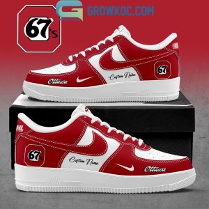 Ottawa 67’s Hockey Custom Air Force 1 Shoes
