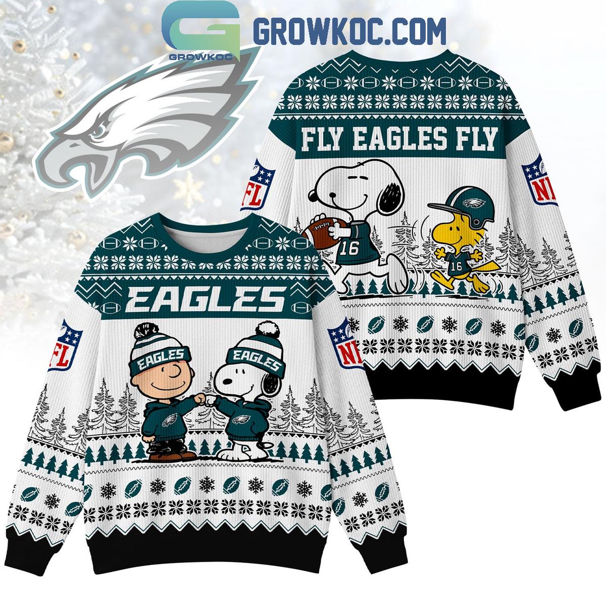 Philadelphia Eagles Snoopy Peanuts Fly Eagles Fly Ugly Sweater Philadelphia Eagles Snoopy Peanuts Fly Eagles Fly Ugly Sweater